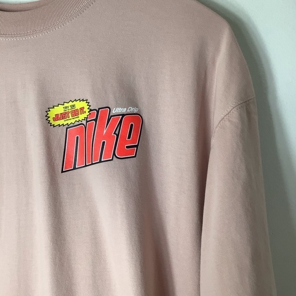 Nike Tshirt top women medium retro pink - Picture 3 of 8